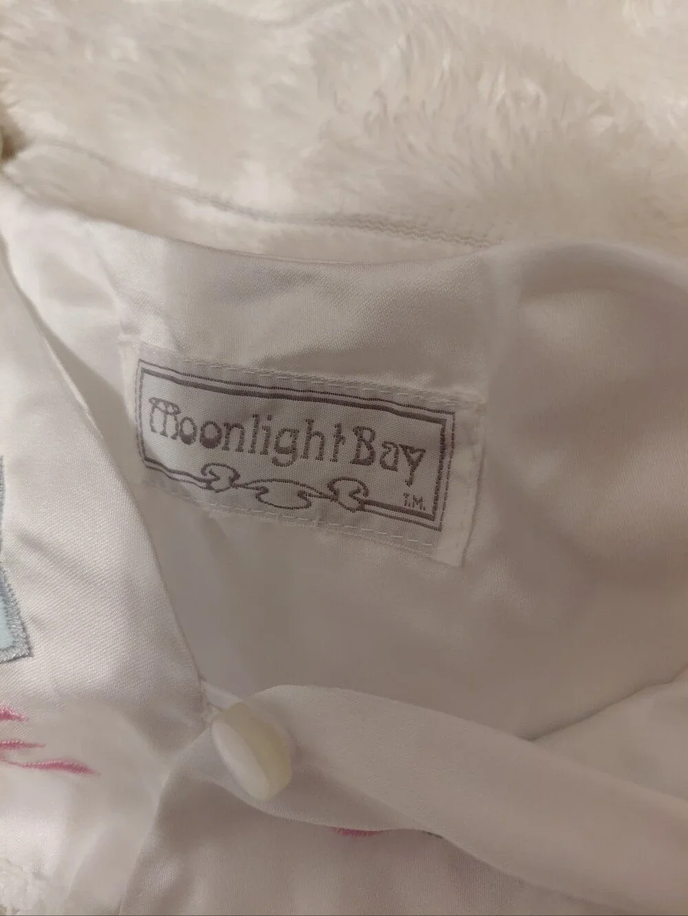 Vintage Girls White Silky Nightgown